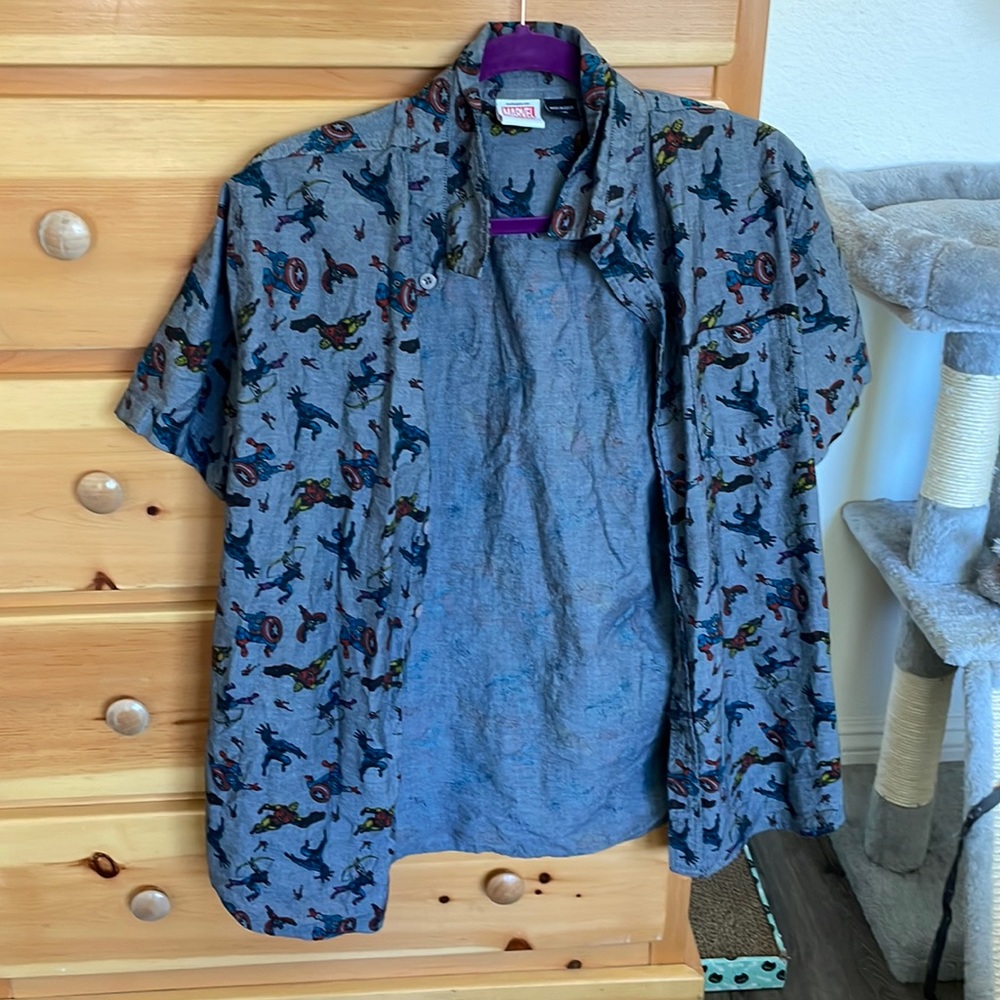 Marvel Button Up Shirt